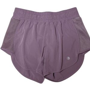 MPG Mauve Running Shorts Size Small Built-In Liner Athletic Mesh Side Panels